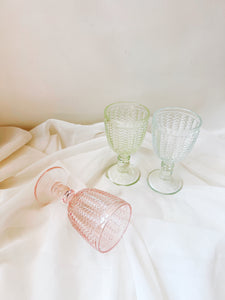 Trio of Pastel Goblets