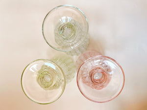 Trio of Pastel Goblets