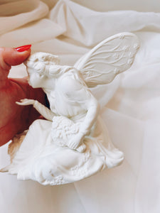 Porcelain Fairy Tea Candle Holder