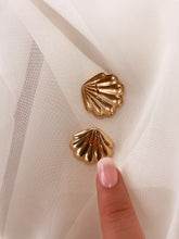 Load image into Gallery viewer, Gold  Shell Earrings
