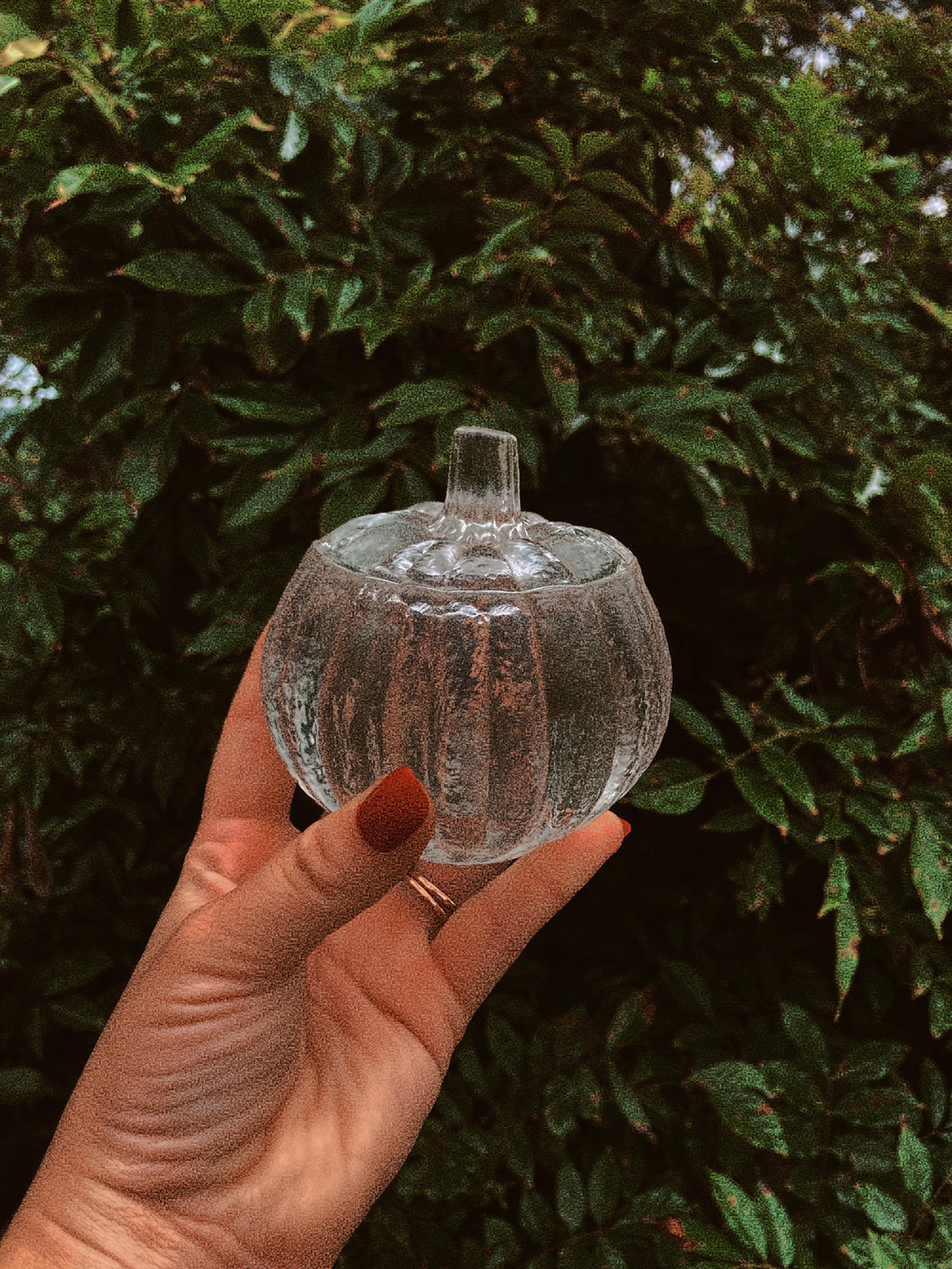 Glass Tealight Pumpkin