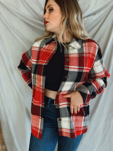 Red, Black, and White Flannel - Size 12