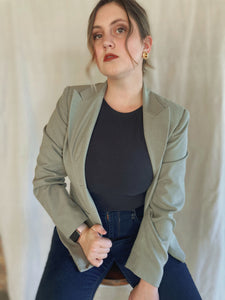 Sage Green Blazer - Size 6P