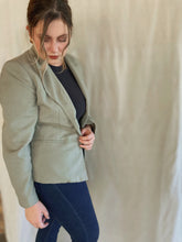 Load image into Gallery viewer, Sage Green Blazer - Size 6P
