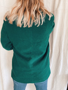 Dark Green Peacoat - Size L/XL