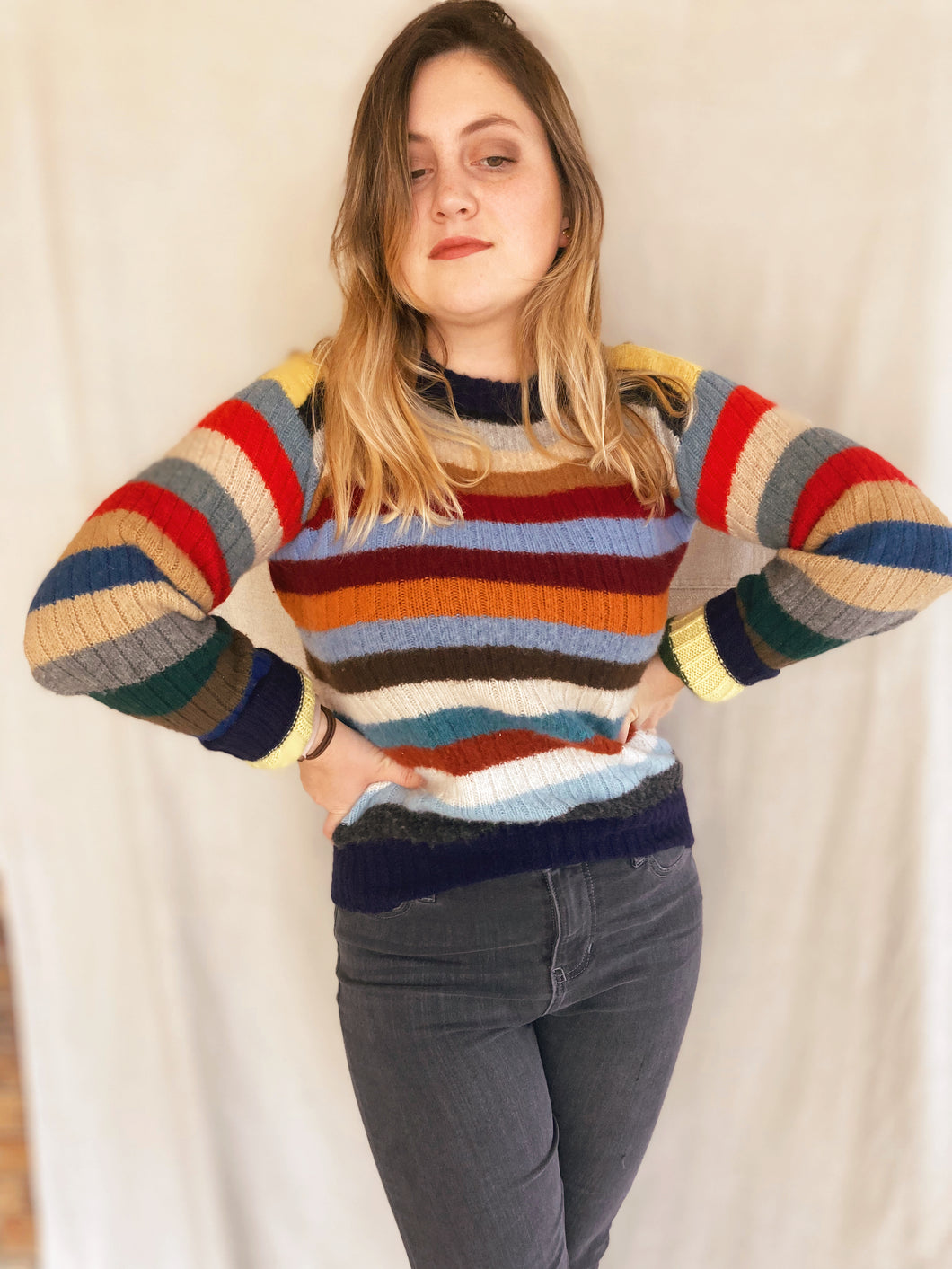 Rainbow Cashmere Sweater