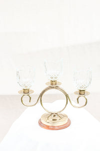 Gold and Glass Candelabra