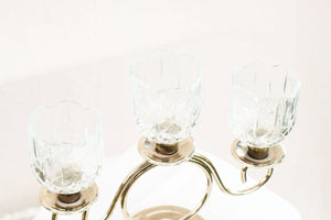 Gold and Glass Candelabra