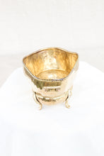 Load image into Gallery viewer, Clawfoot Brass Planter
