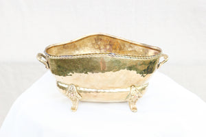 Clawfoot Brass Planter