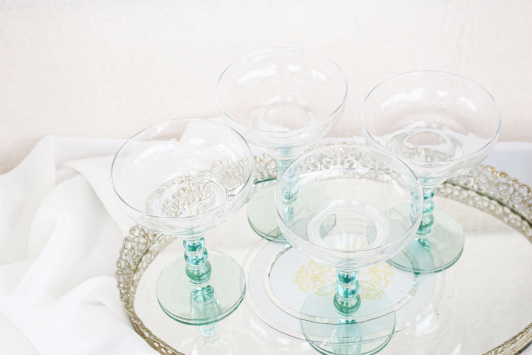 Art Deco Margarita Glasses