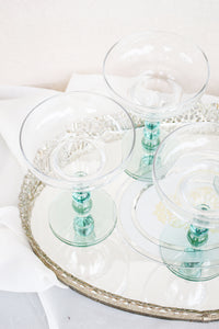 Art Deco Margarita Glasses