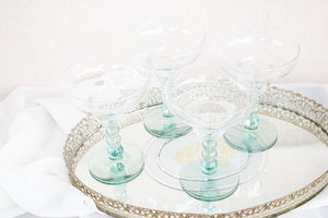 Art Deco Margarita Glasses