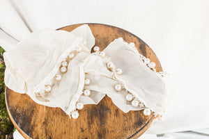 Ivory and Pearl Scarf