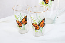 Load image into Gallery viewer, Butterfly Pitcher and Trio of Glasses
