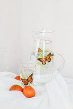 Load image into Gallery viewer, Butterfly Pitcher and Trio of Glasses
