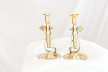 Load image into Gallery viewer, Brass Half Taper Candle Holders
