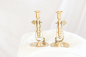 Brass Half Taper Candle Holders