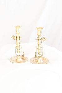 Brass Half Taper Candle Holders