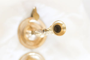 Brass Half Taper Candle Holders