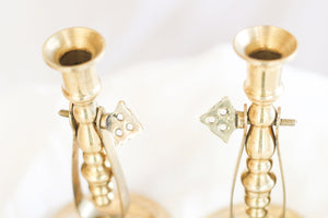 Brass Half Taper Candle Holders