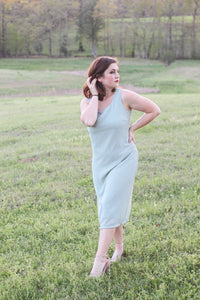 Sage Green Midi Dress