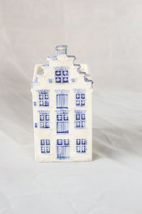 Blue and White House Planter