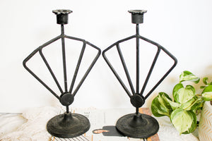 Cast Iron Candle Holders