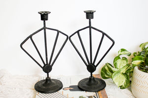 Cast Iron Candle Holders