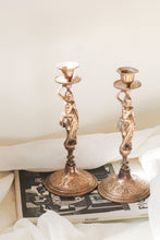 Load image into Gallery viewer, Brass Goddess Candle Holders
