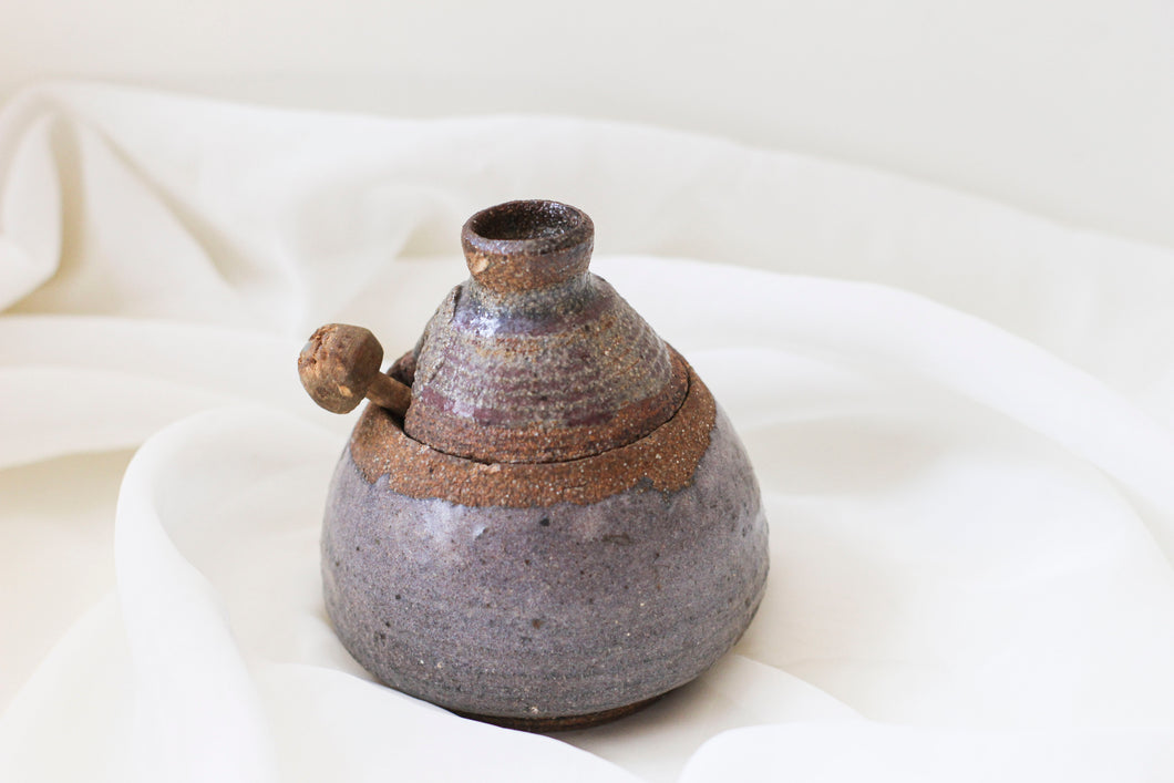 Stoneware Honey Pot