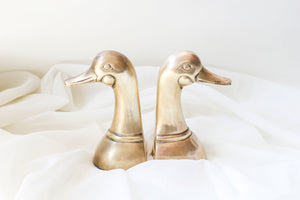 Brass Duck Bookends