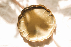 Floral Brass Dish