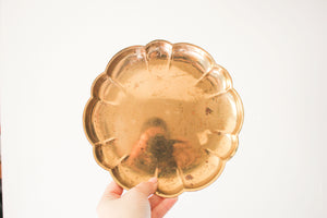 Floral Brass Dish