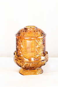 Amber Glass Fairy Lamp