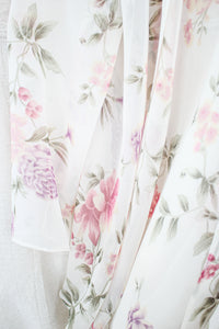 Sheer Floral Cover Up - Size 8