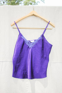 Purple Silk Pajama Set - Size Medium