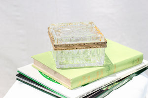 Glass and Gold Trinket Box