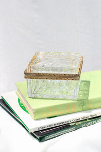 Glass and Gold Trinket Box