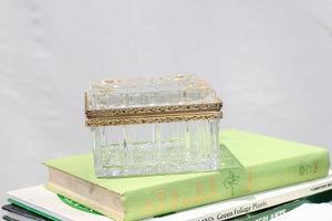 Glass and Gold Trinket Box