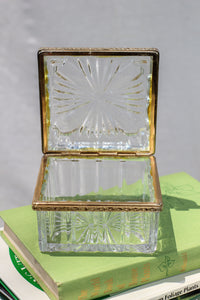 Glass and Gold Trinket Box