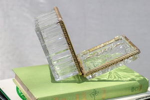 Glass and Gold Trinket Box