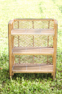 Three Tier Wicker Shelf