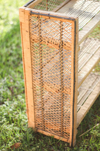 Three Tier Wicker Shelf