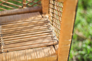 Three Tier Wicker Shelf