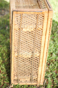 Three Tier Wicker Shelf