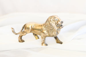 Brass Lion Figurine