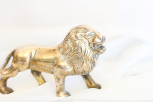 Brass Lion Figurine