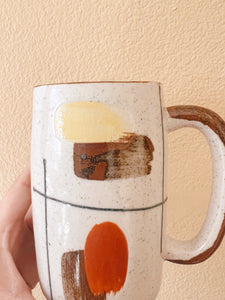 Abstract Stoneware Mug