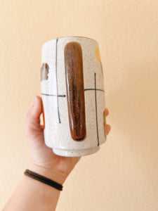 Abstract Stoneware Mug